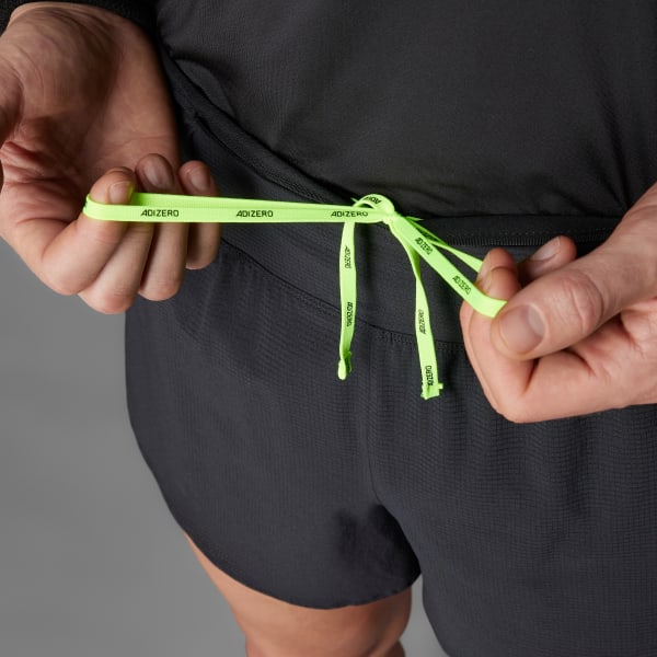 Preto Shorts Adizero Running Gel