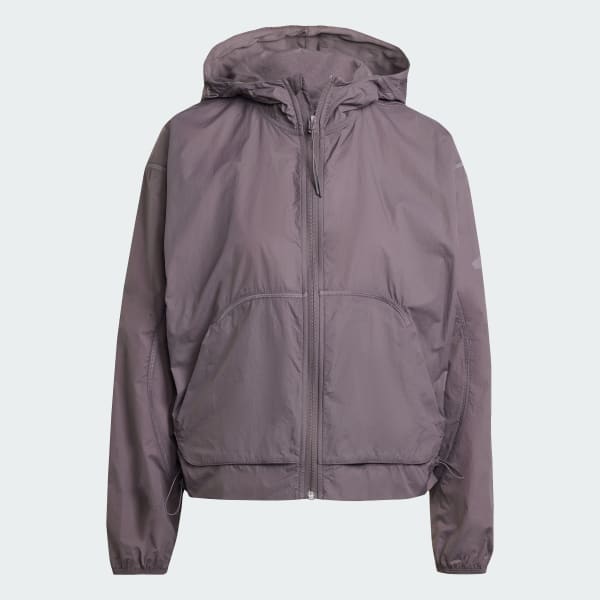 Abu-abu Windbreaker Ringan City Escape