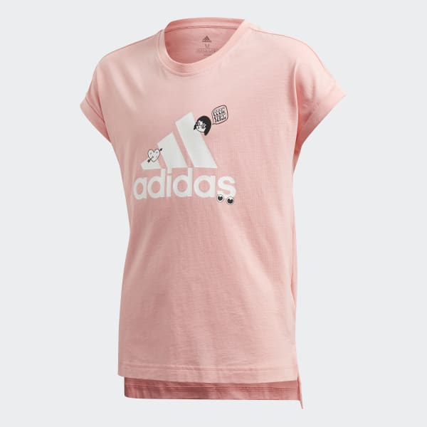 maglietta rosa adidas