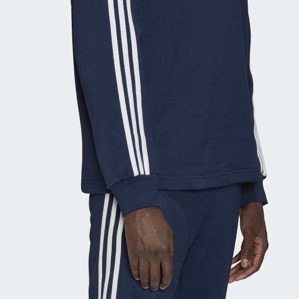 modrá Polokošeľa Adicolor 3-Stripes Long Sleeve