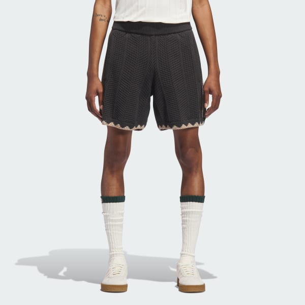 Grey Clot Crochet Shorts by Edison Chen (Gender Neutral)