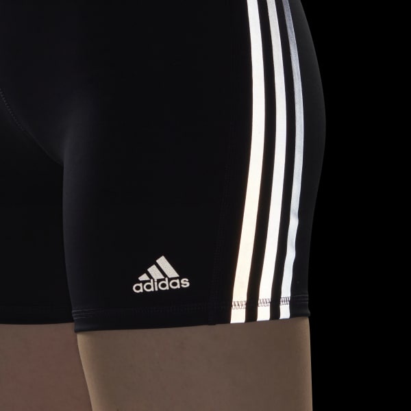 Azul Calzas Cortas Run Icons Tiro Alto EQ542