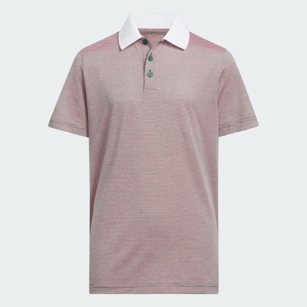 Groen Ottoman Striped Poloshirt met Korte Mouwen