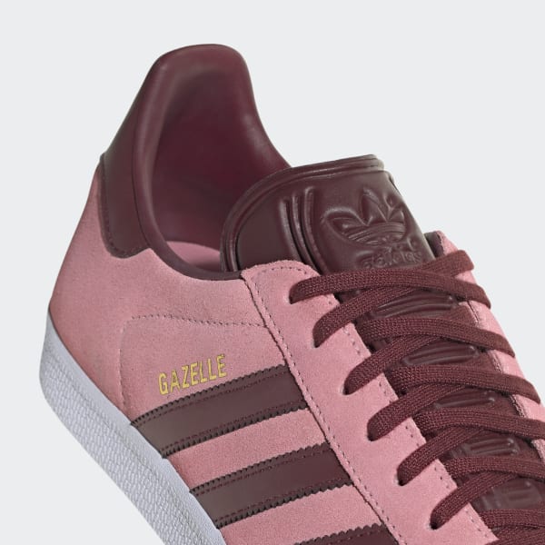 Grey and new arrivals pink adidas gazelle