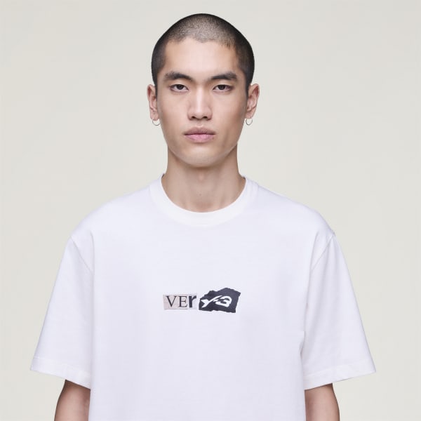 adidas Y-3 GFX SHORT SLEEVE T-Shirt - White | adidas UK