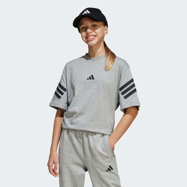 Abu-abu Tee Anak Future Icons 3-Stripes