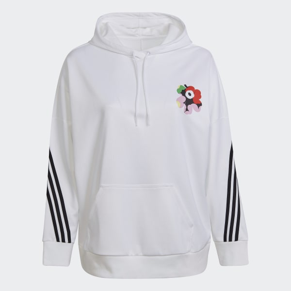 Wit adidas x Marimekko Hoodie (Grote Maat) TS006