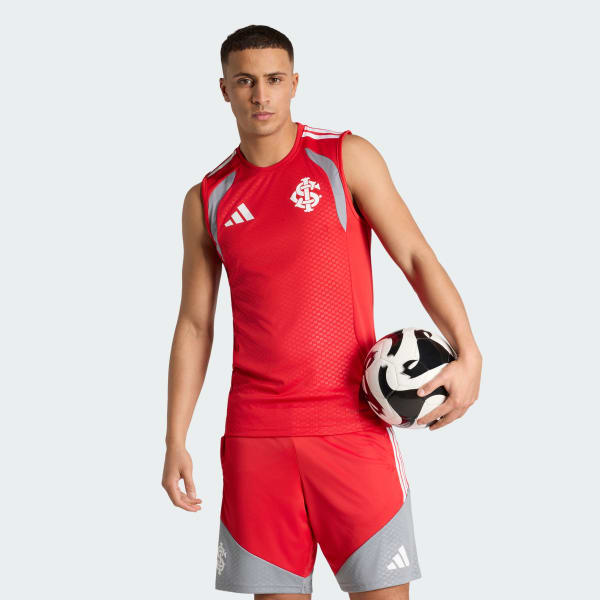 Vermelho Camisa Treino Sem Mangas Competition SC Internacional 26