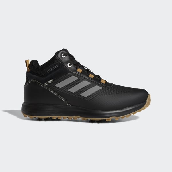 adidas S2G Recycled Polyester Mid-Cut Golf Shoes - Black | Men's Golf |