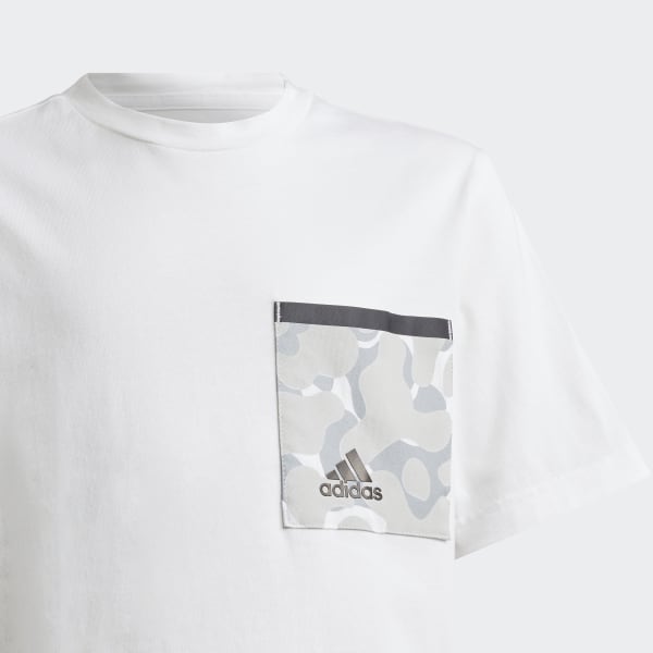 White Future Pocket T-Shirt Q4768
