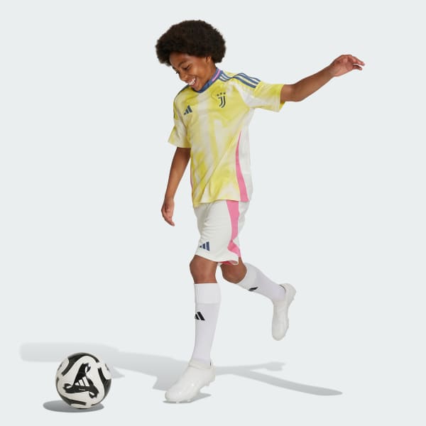 Yellow Juventus 24/25 Away Jersey Kids