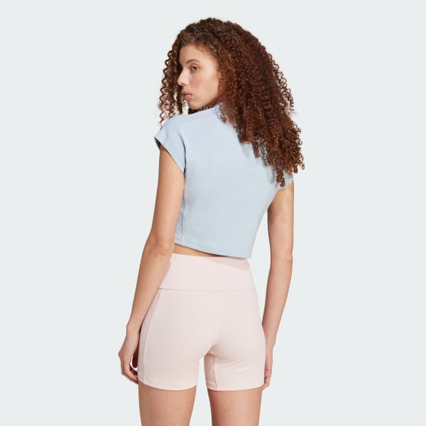 Azul Camiseta corta Lounge Ribbed