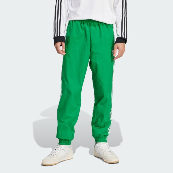 Men Light Green Track Pants side pocket Established