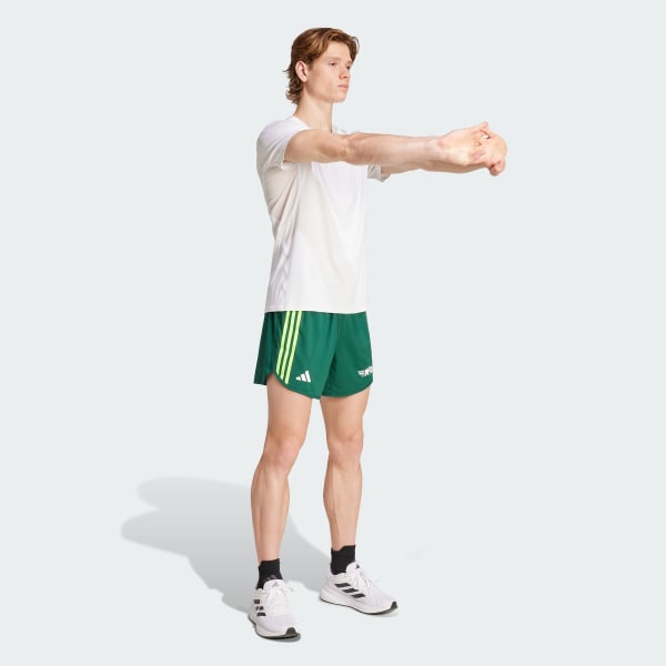 Verde Shorts de Corrida Maratona do Rio