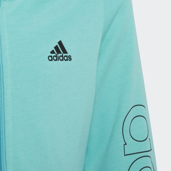 Turkis adidas Essentials Full-Zip hettejakke