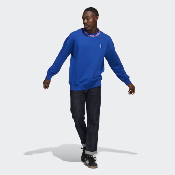 Blue Juventus Lifestyler Crew Sweatshirt