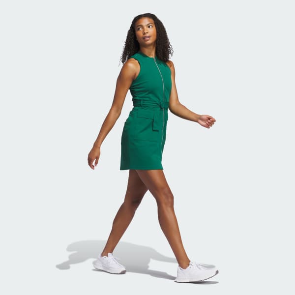 Green Go-To Zip Dress