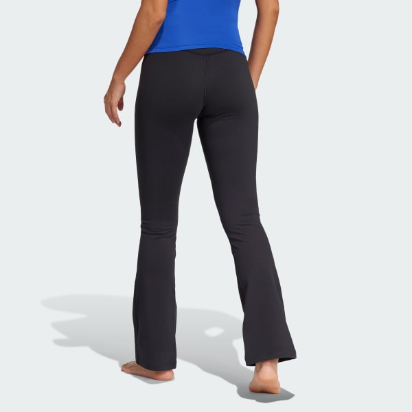 Nero Pantaloni da yoga Flared