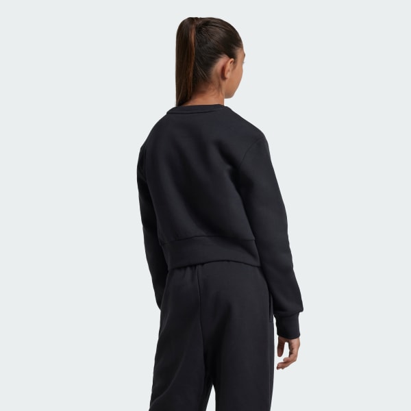 Negro Sudadera cuello redondo Glam (Adolescentes)