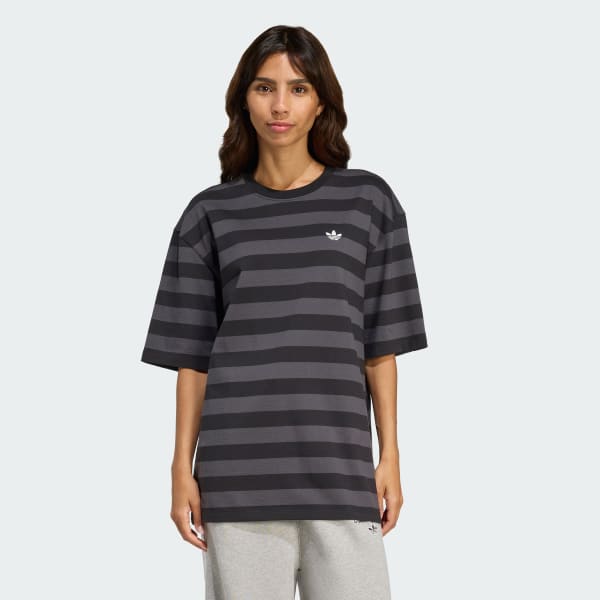 Đen ÁO THUN NGẮN TAY KẺ SỌC ATHL DEPT ADIDAS ORIGINALS