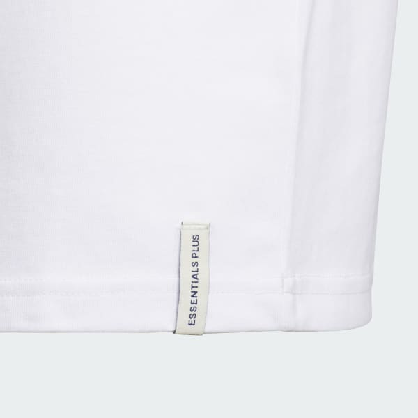 ホワイト キッズ エッセンシャルズ プラス レギュラーフィット ビッグロゴ 長袖Tシャツ