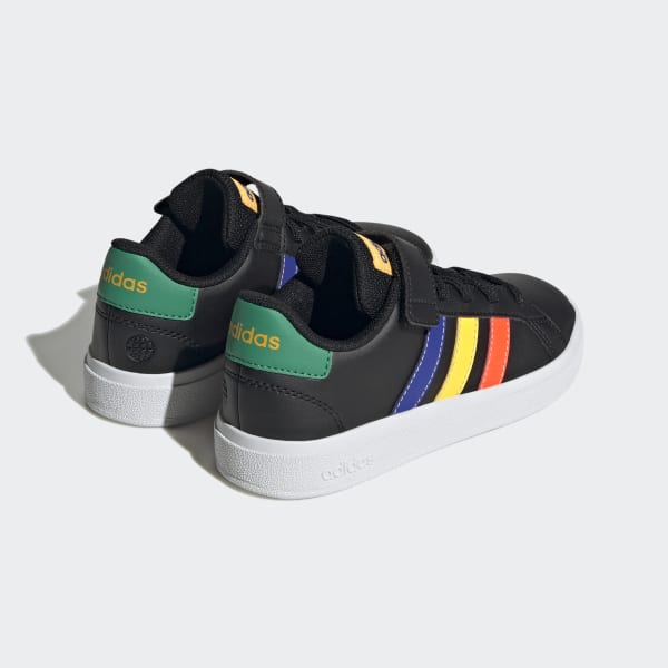 T nis Grand Court Elastic Lace and Top Strap Preto adidas