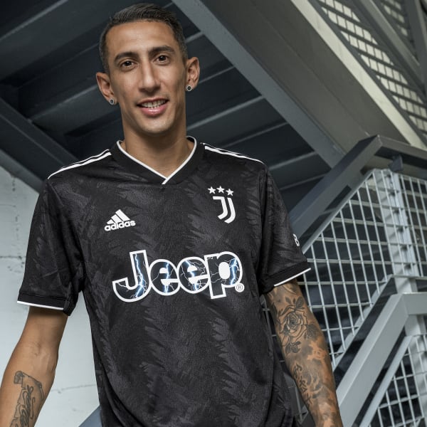 zwart Juventus 22/23 Authentiek Uitshirt