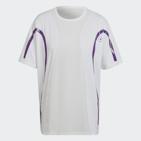 Branco T-shirt Larga para Running TruePace adidas by Stella McCartney