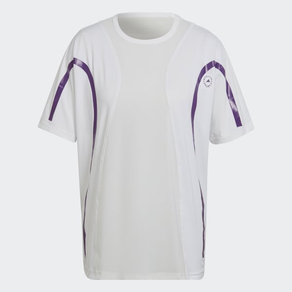 Hvit adidas by Stella McCartney TruePace Running Loose T-Shirt IE185
