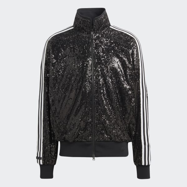 adidas Sequin Track Jacket - Black | adidas Thailand