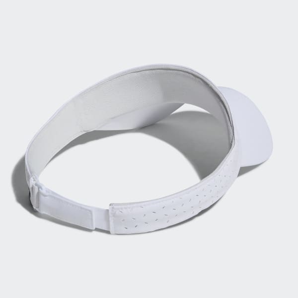 White Metal Logo Visor