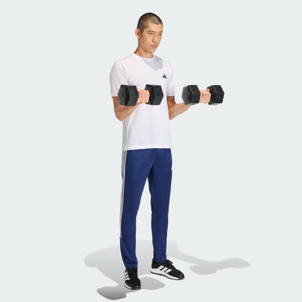 Blue WORKOUT ESSENTIALS ALL-SET 3-STRIPES KNIT PANT