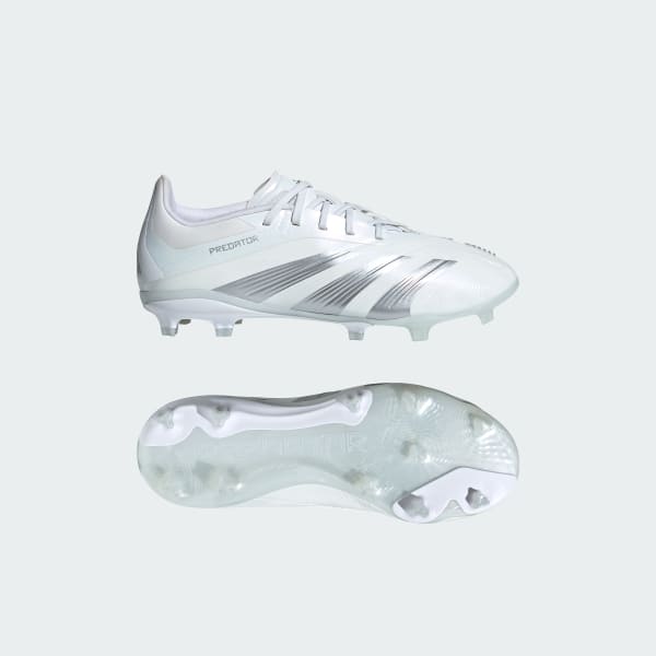 adidas Predator 24 Elite Firm Ground Cleats - White | Kids' Soccer ...