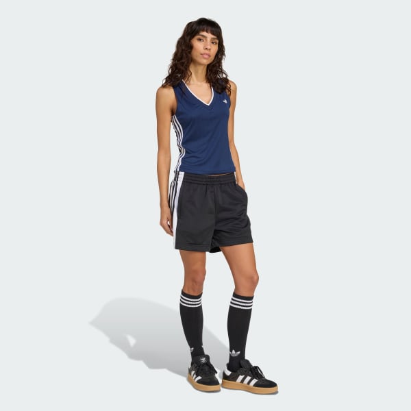 Blue adidas Originals V-Neck