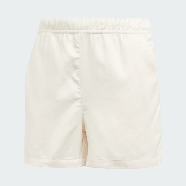 Bianco Short Trefoil Monogram Satin