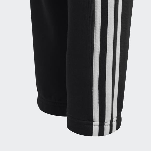Zwart Essentials 3-Stripes Fleece Broek