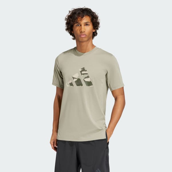 Verde T-shirt Train Essentials Camo Graphic Logo