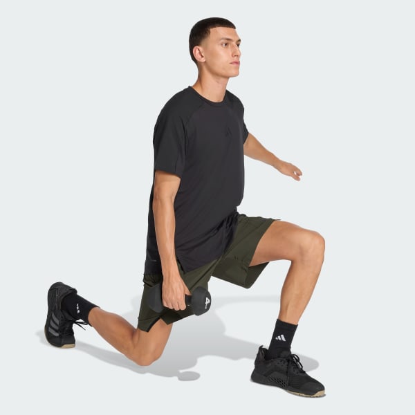 Green Designed for Training Workout Shorts