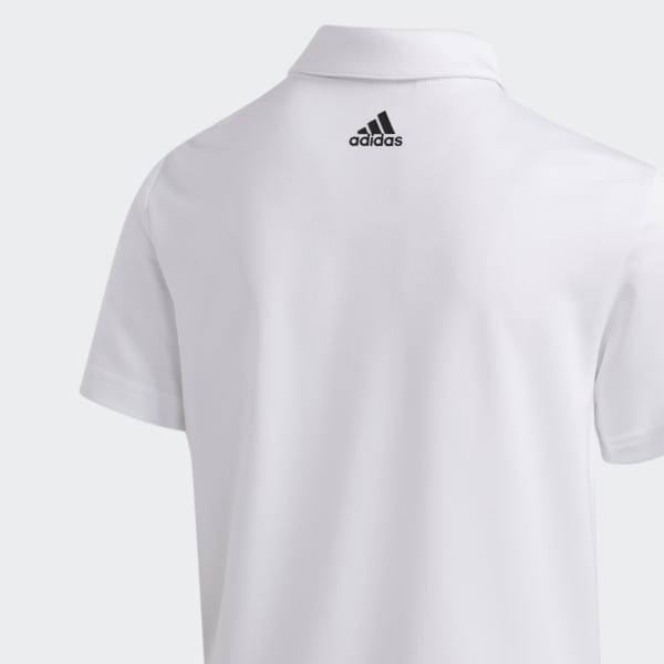 White 3-Stripes Golf Polo Shirt
