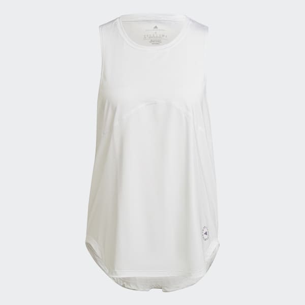 White adidas by Stella McCartney TrueStrength Yoga Tank Top TG143