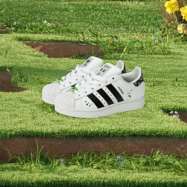 Adidas Superstar II x Minecraft Shoes Kids BUY IN SINGAPORE