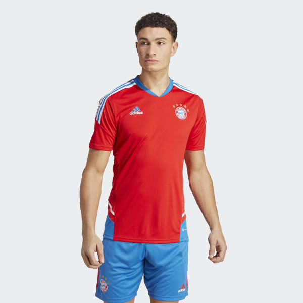 Alfombra jugador aprendiz Camiseta entrenamiento FC Bayern Condivo 22 - Rojo adidas | adidas España