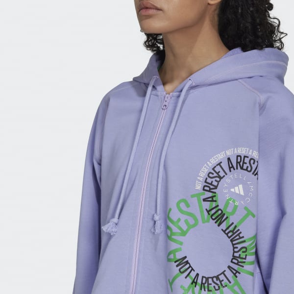 Fioletowy adidas by Stella McCartney Cropped Hoodie BWC66
