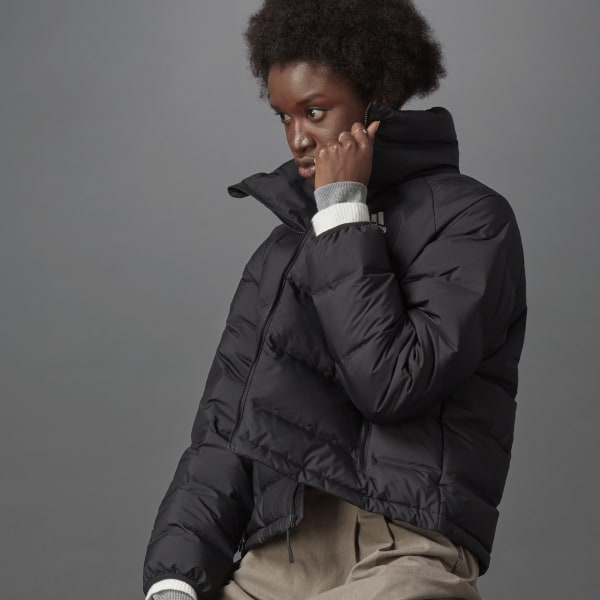 adidas Helionic Relaxed Fit Down Jacket - Black | FT2563 | adidas