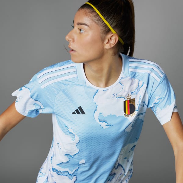 Blue Belgium Women's Team 23 Away Authentic Jersey