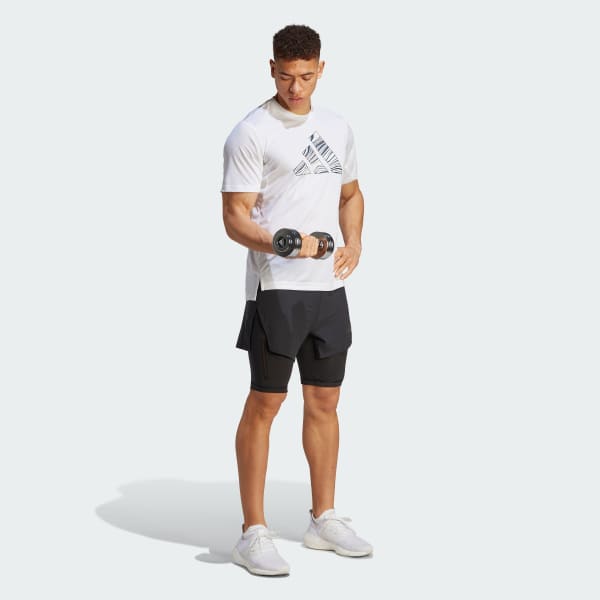 adidas HEAT.RDY HIIT Elevated Training 2-in-1 Shorts - Black