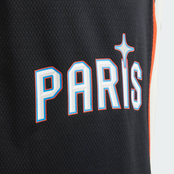 cierna Paris Basketball Away Jersey Kids