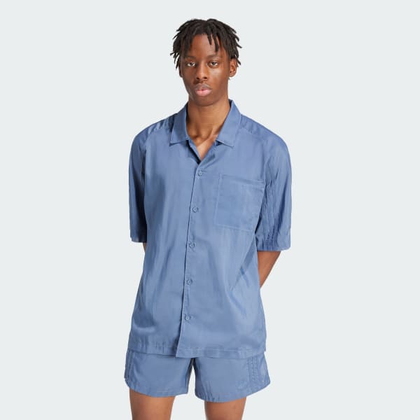 adidas Fashion Short Sleeve Shirt - Blue | Free Shipping