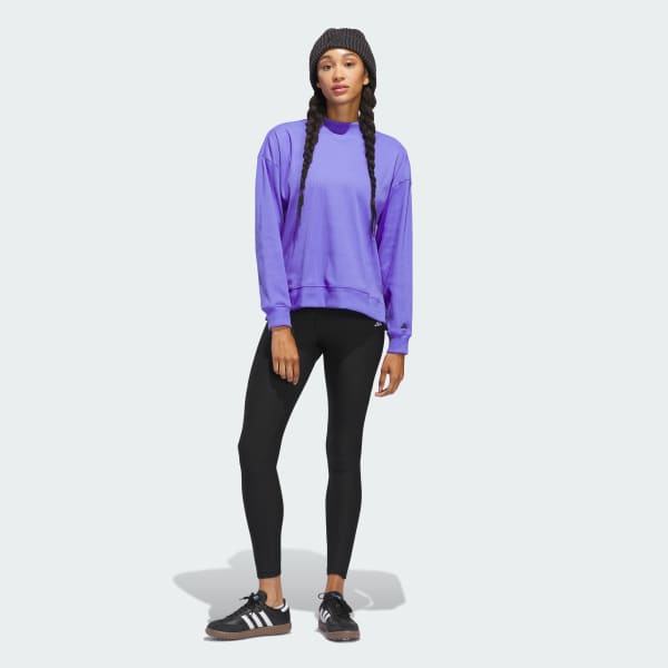 Adidas mock neck moto sweatshirt clearance