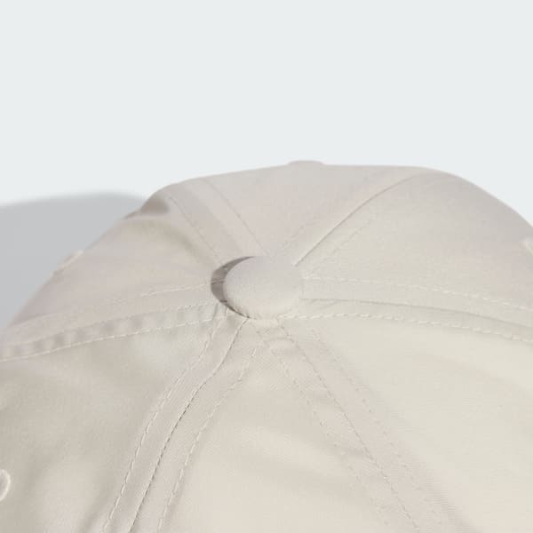Beige Embroidered Logo Lightweight Baseball Cap